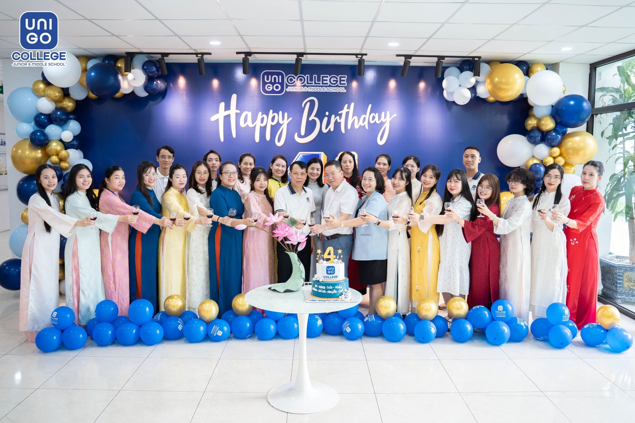 CHÚC MỪNG KỶ NIỆM 4 NĂM THÀNH LẬP TRƯỜNG TIỂU HỌC VÀ THCS UNIGO: MỘT HÀNH TRÌNH, TRIỆU ƯỚC MƠ